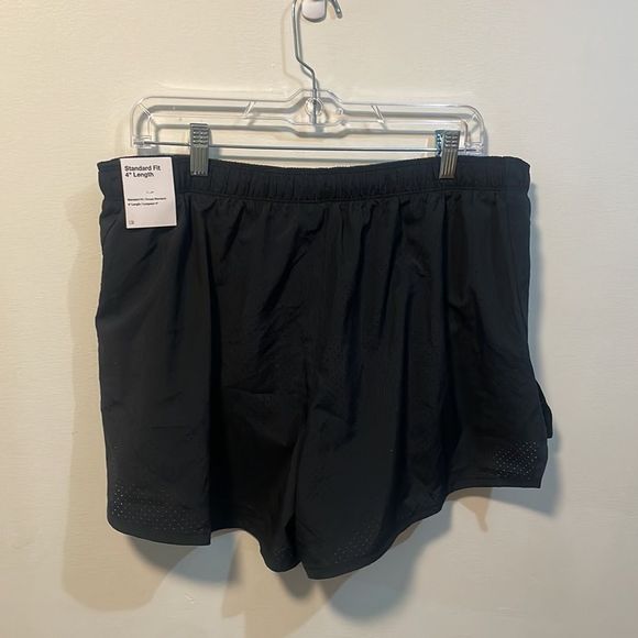 2 NWT Nike men’s blue and black large standard fit 4” length XXL shorts workout - Picture 7 of 11